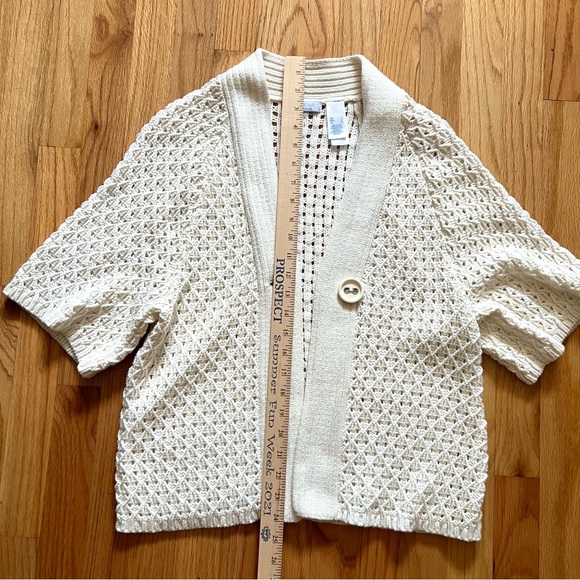 Lizwear size Large by Liz Claiborne one button sweater bolero style grea… - Picture 4 of 9